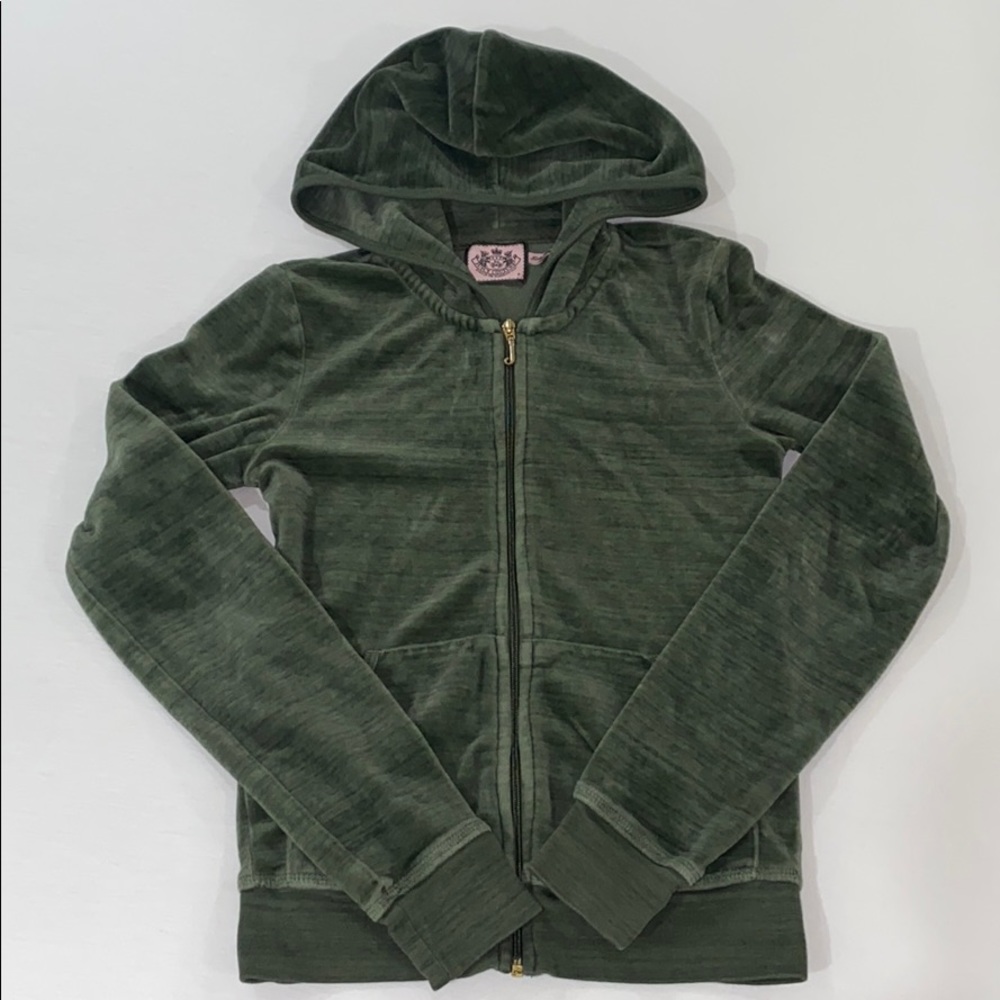 Heather Green Velour Juicy Jacket